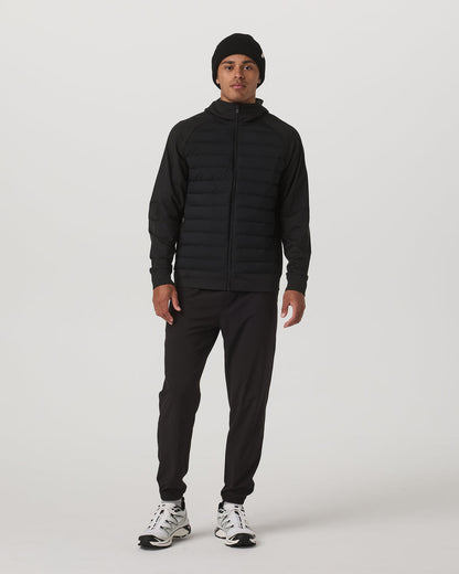 Steadfast Insulated Hybrid Men's Black Down Jacket | Vuori shop - US 8107