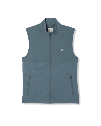 Sunday Element Vest Blue Sea Heather Full-Zip Vest | Vuori onsale - US 8353