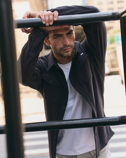Aspen Shirt Jacket Black | Vuori for sale - US 5531