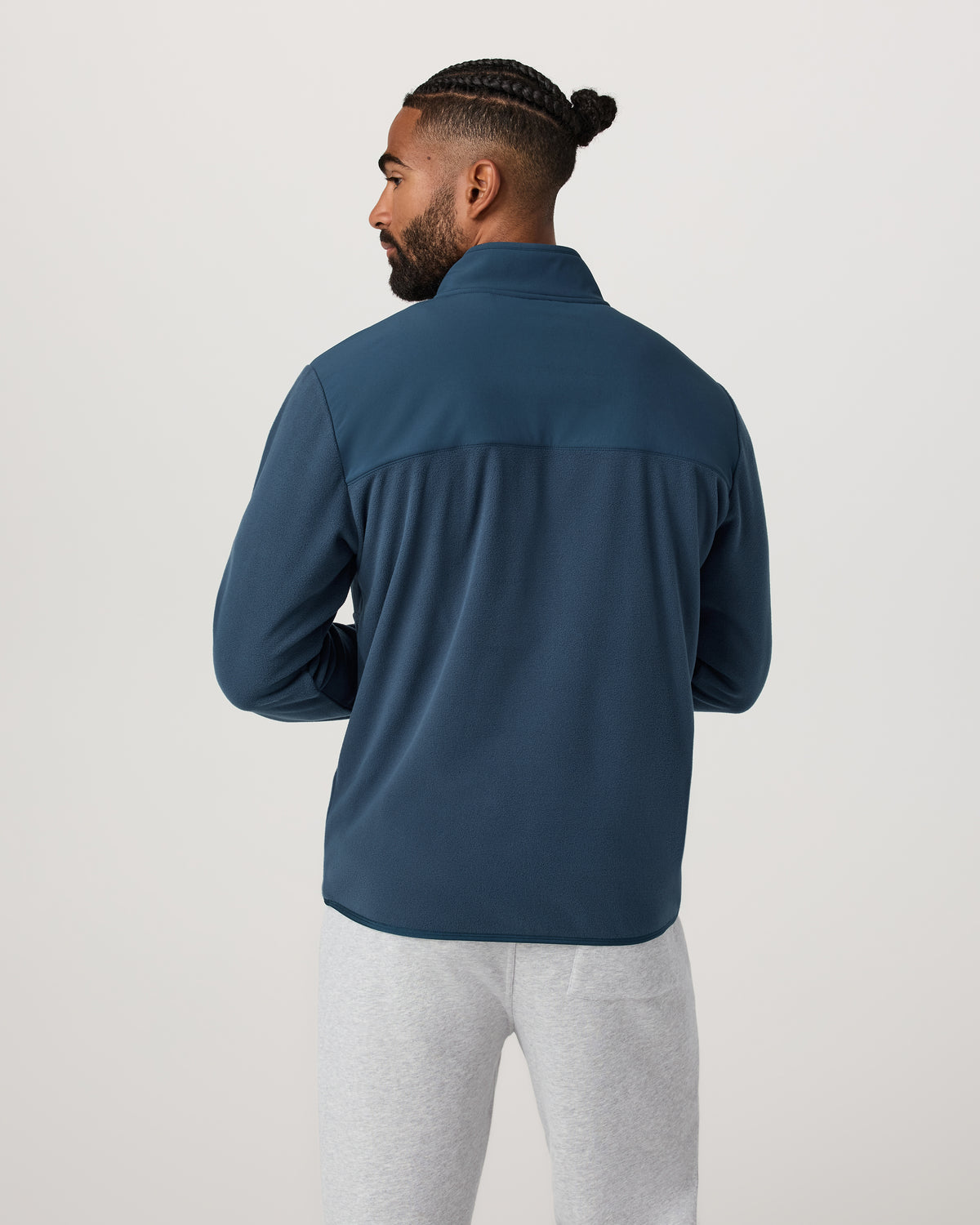 Aspen 1/2 Snap Men's Ocean Blue Mock-Neck Pullover | Vuori online - US 3532