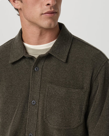 Beach Fleece Shirt Jacket Dark Oregano Heather Jacket | Vuori outlet - US 5499