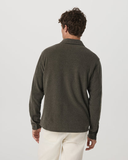 Beach Fleece Shirt Jacket Dark Oregano Heather Jacket | Vuori outlet - US 5499