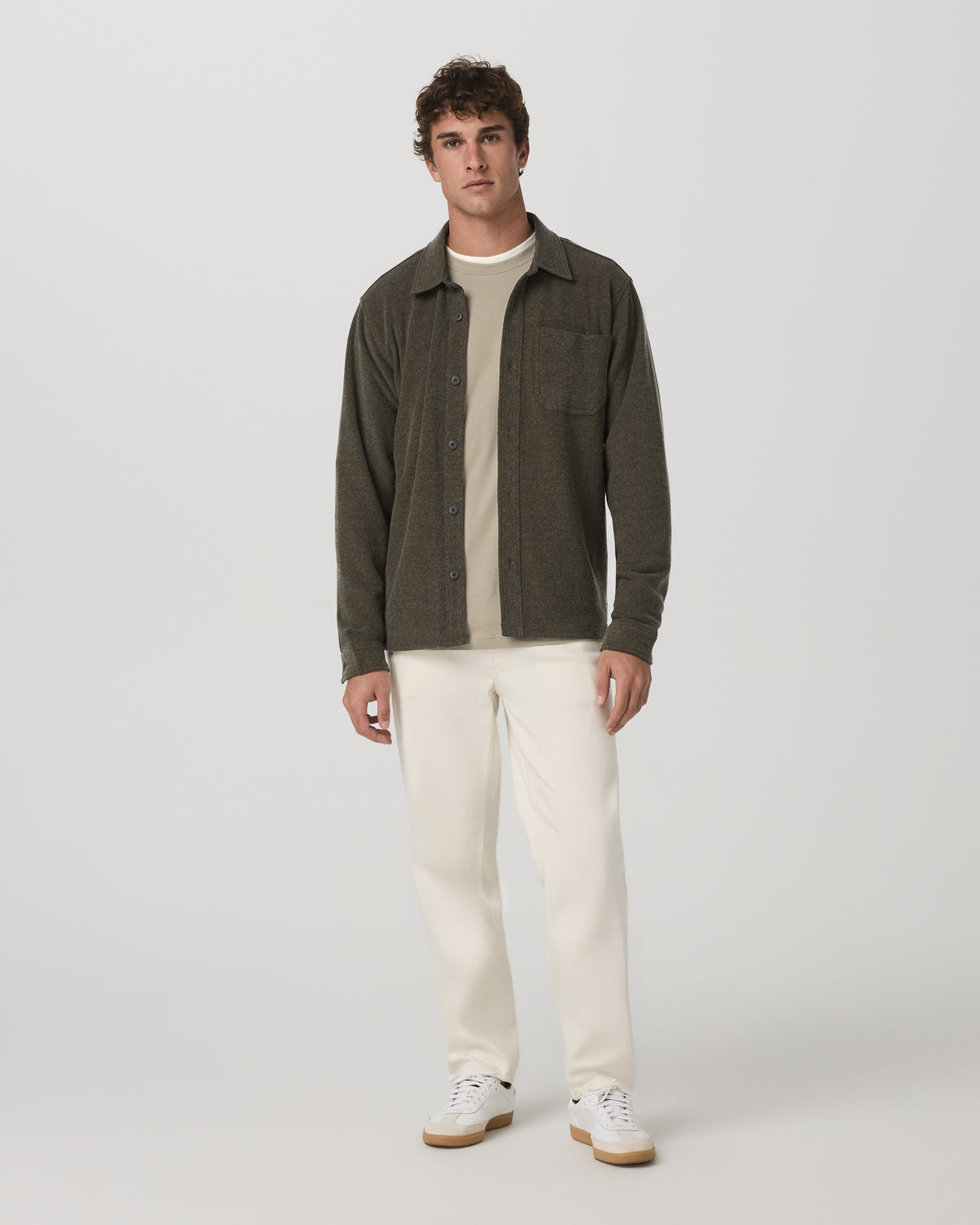 Beach Fleece Shirt Jacket Dark Oregano Heather Jacket | Vuori outlet - US 5499