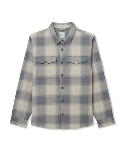 Range Shirt Jacket 2.0 Men's Mushroom Plaid Jacket | Vuori onsale - US 7762