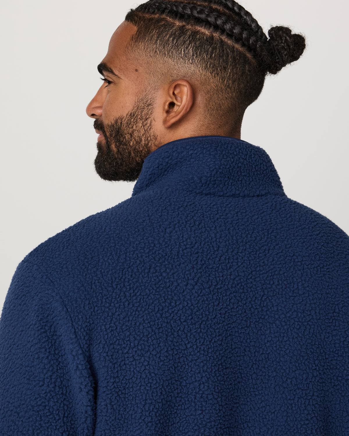 Alpine Fleece Full Zip Men's Blue Coast Mock Neck Jacket | Vuori for sale - US 6574