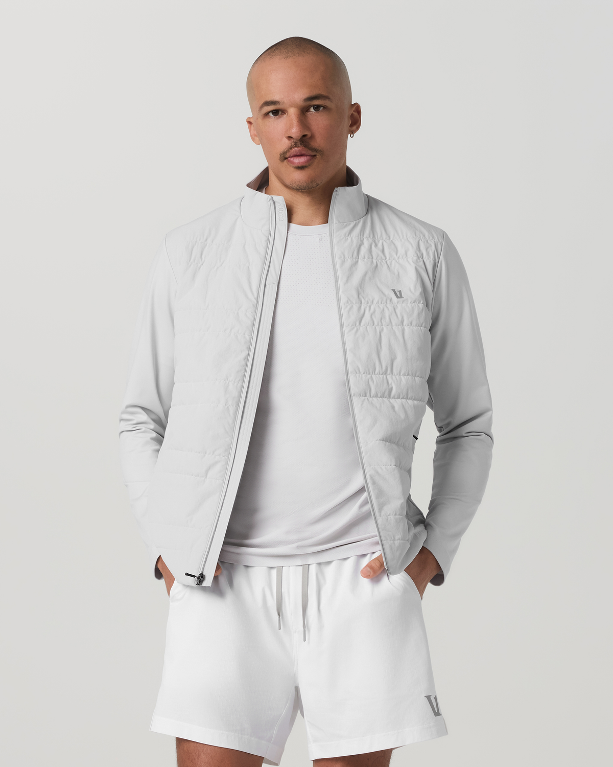 Sunday Insulated Hybrid Jacket Men's Frost Grey Jacket | Vuori discount - US 7184