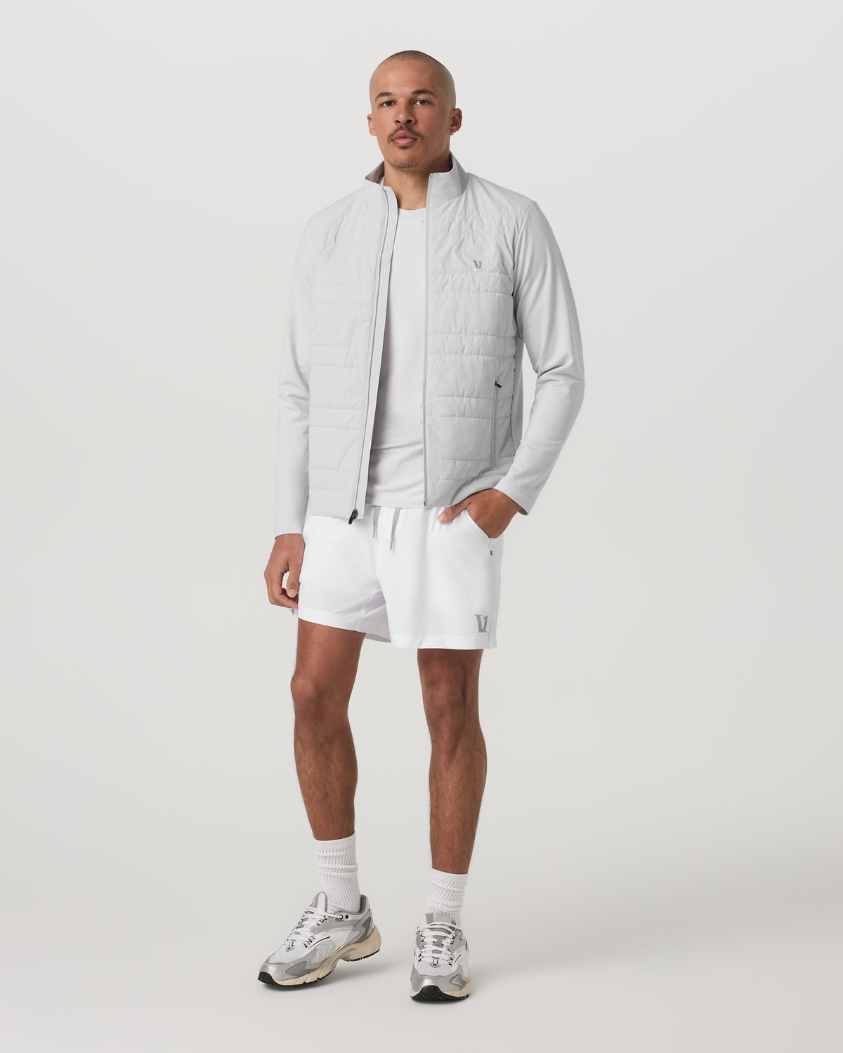 Sunday Insulated Hybrid Jacket Men's Frost Grey Jacket | Vuori discount - US 7184