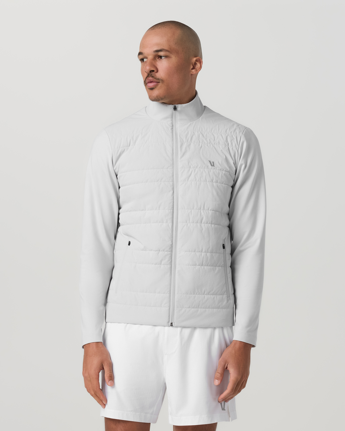 Sunday Insulated Hybrid Jacket Men's Frost Grey Jacket | Vuori discount - US 7184