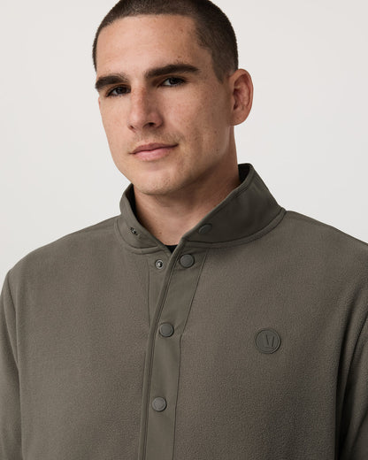 Aspen 1/2 Snap Men's Fleece Mock-Neck Pullover in Root | Vuori sale - US 2000