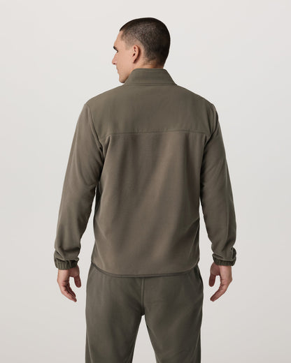 Aspen 1/2 Snap Men's Fleece Mock-Neck Pullover in Root | Vuori sale - US 2000