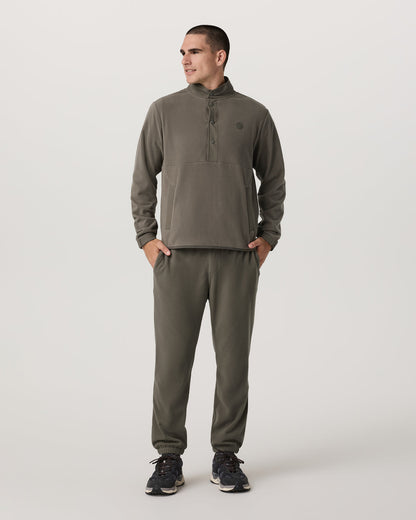 Aspen 1/2 Snap Men's Fleece Mock-Neck Pullover in Root | Vuori sale - US 2000