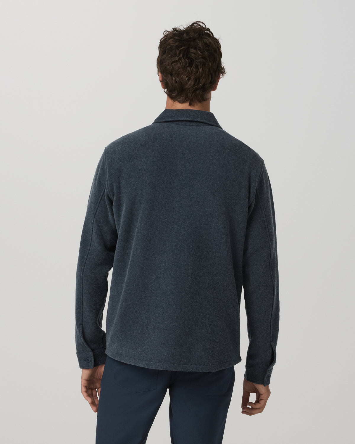 Beach Fleece Shirt Jacket Men's Ink Heather Jacket | Vuori onsale - US 3976