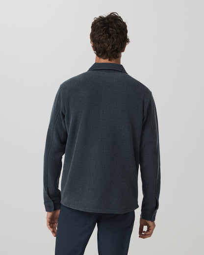 Beach Fleece Shirt Jacket Men's Ink Heather Jacket | Vuori onsale - US 3976