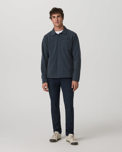 Beach Fleece Shirt Jacket Men's Ink Heather Jacket | Vuori onsale - US 3976
