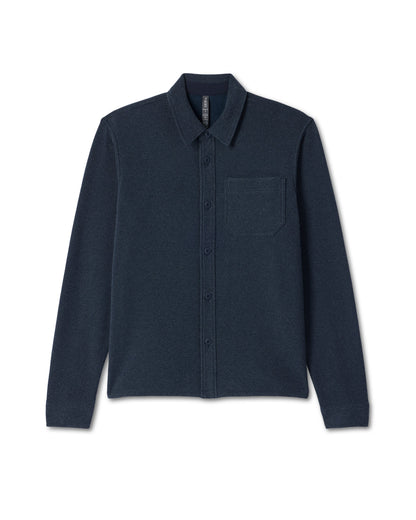 Beach Fleece Shirt Jacket Men's Ink Heather Jacket | Vuori onsale - US 3976