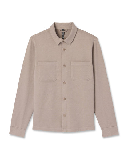 Coronado Shirt Jacket Men's Pumice Heather Shirt Jacket | Vuori for sale - US 8171
