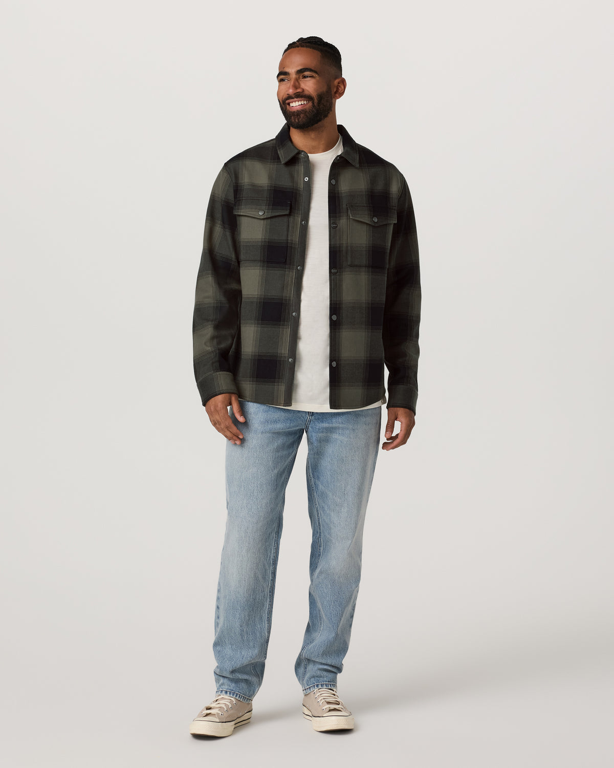 Range Shirt Jacket 2.0 Men's Oregano Plaid Jacket | Vuori online - US 9580