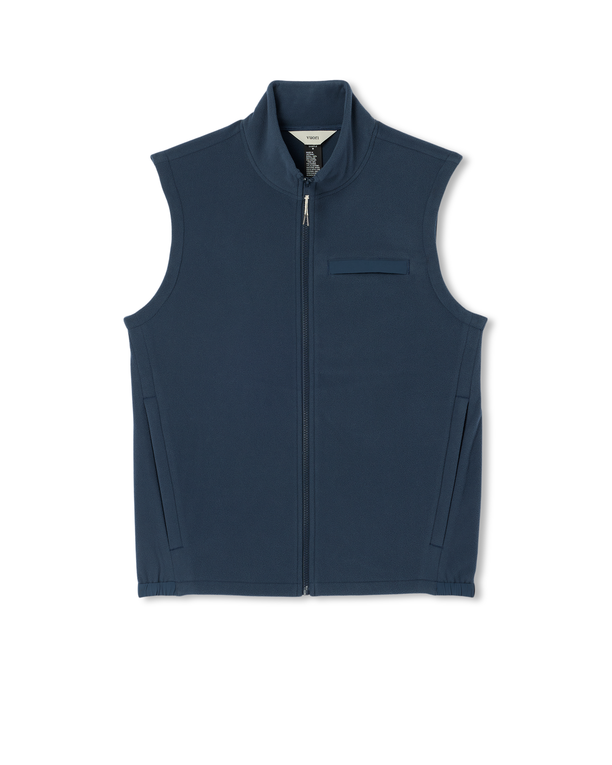 Aspen Vest Men's Ocean Blue Zip-Up Fleece Vest | Vuori discount - US 3983