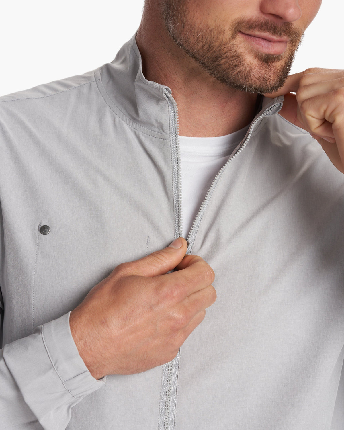 Venture Track Jacket Platinum Linen Texture | Vuori shop - US 3479
