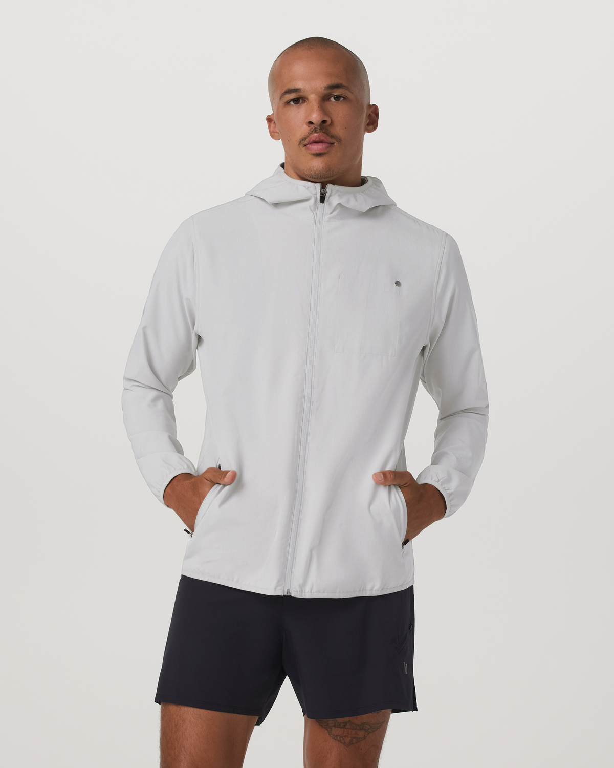 Outdoor Trainer Shell Men's Full-Zip Grey Mist Jacket | Vuori sale - US 5746