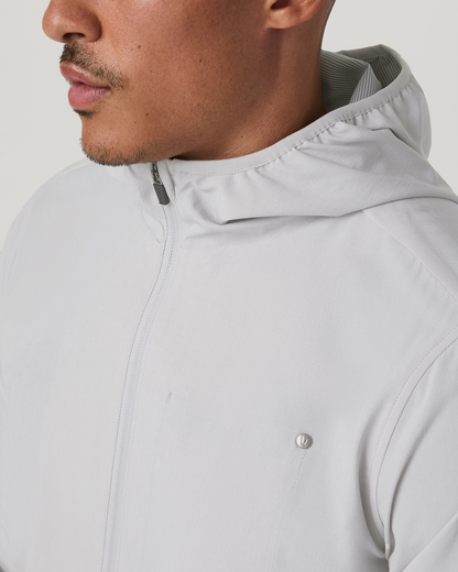 Outdoor Trainer Shell Men's Full-Zip Grey Mist Jacket | Vuori sale - US 5746