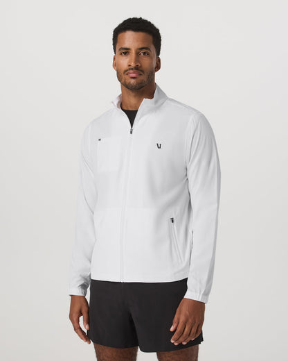 Venture Track Jacket Men's White Logo Graphic Jacket | Vuori onsale - US 2769
