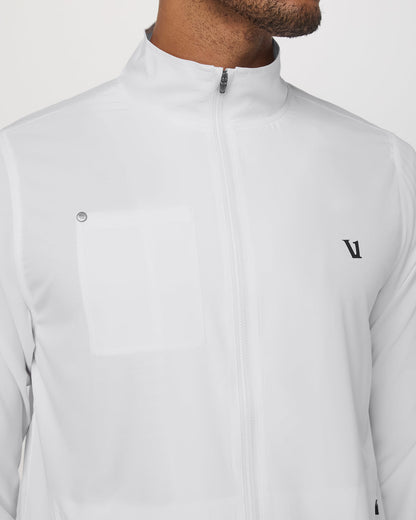 Venture Track Jacket Men's White Logo Graphic Jacket | Vuori onsale - US 2769