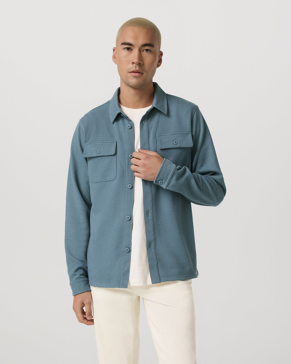 Waffle Shirt Jacket Versatile Men's Abyss Shirt Jacket | Vuori for sale - US 1393