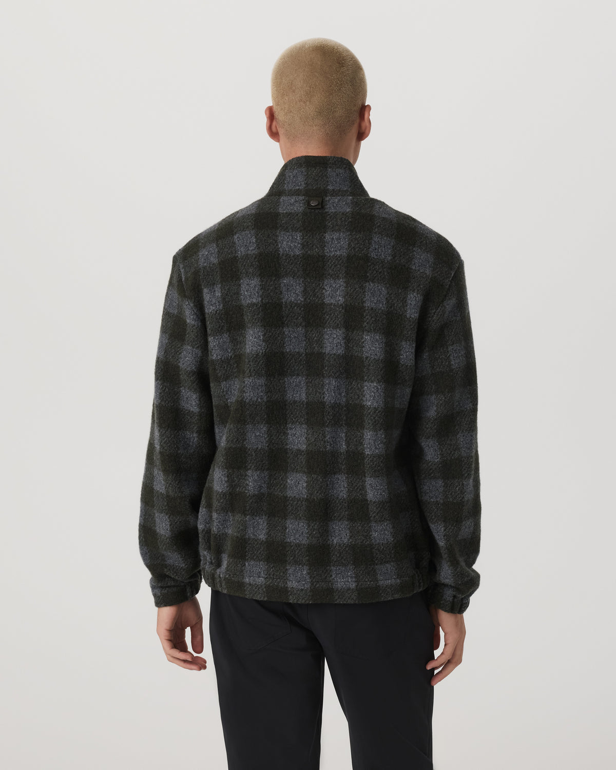 Ridge Fleece Jacket Men's Olive Plaid Zip-Up | Vuori discount - US 4199