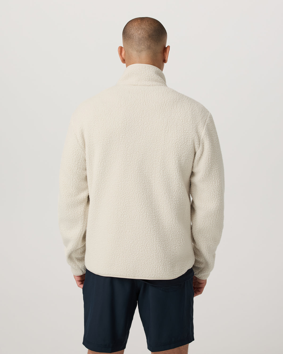 Alpine Fleece Full Zip Men's Bone Mock Neck Jacket | Vuori outlet - US 5799