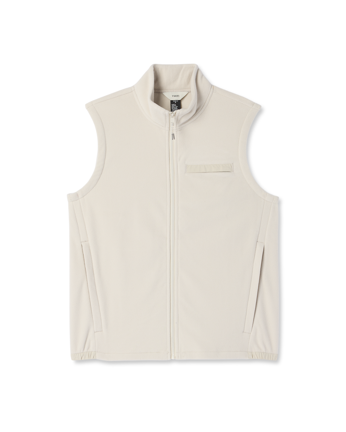 Aspen Vest Men's Mushroom Zip-Up Fleece Vest | Vuori shop - US 6942