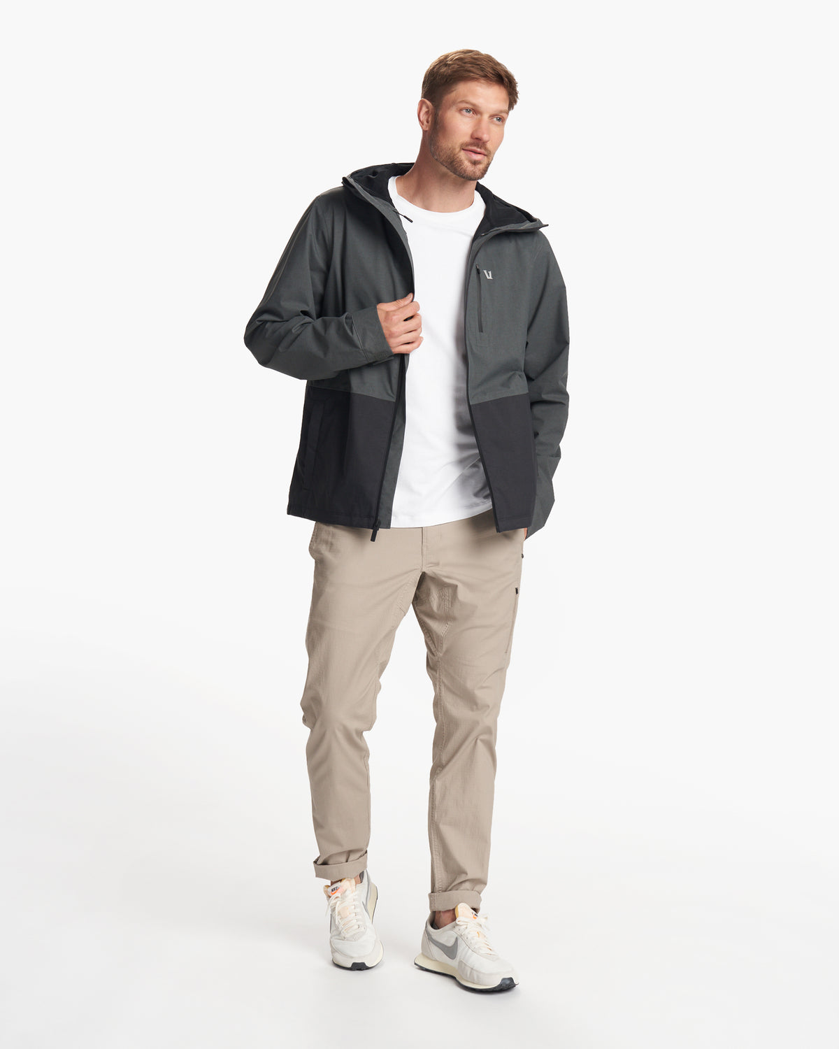 Oahu Rain Jacket Men's Shale Lightweight Jacket | Vuori sale - US 8705