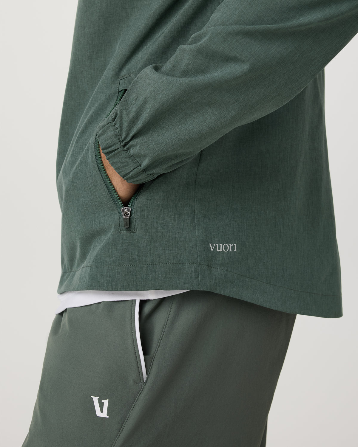 Venture Track Jacket Men's Agate Green Workout Jacket | Vuori discount - US 1850