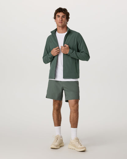 Venture Track Jacket Men's Agate Green Workout Jacket | Vuori discount - US 1850
