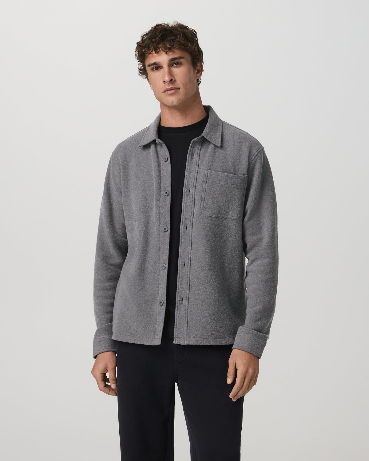 Beach Fleece Shirt Jacket Men's Pinecone Heather Jacket | Vuori outlet - US 6029