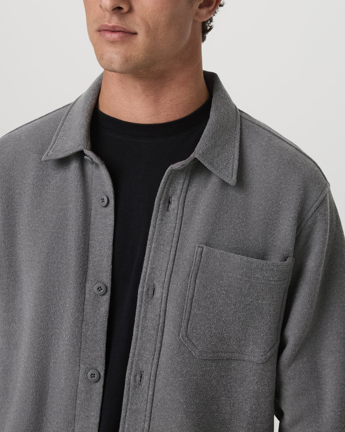 Beach Fleece Shirt Jacket Men's Pinecone Heather Jacket | Vuori outlet - US 6029