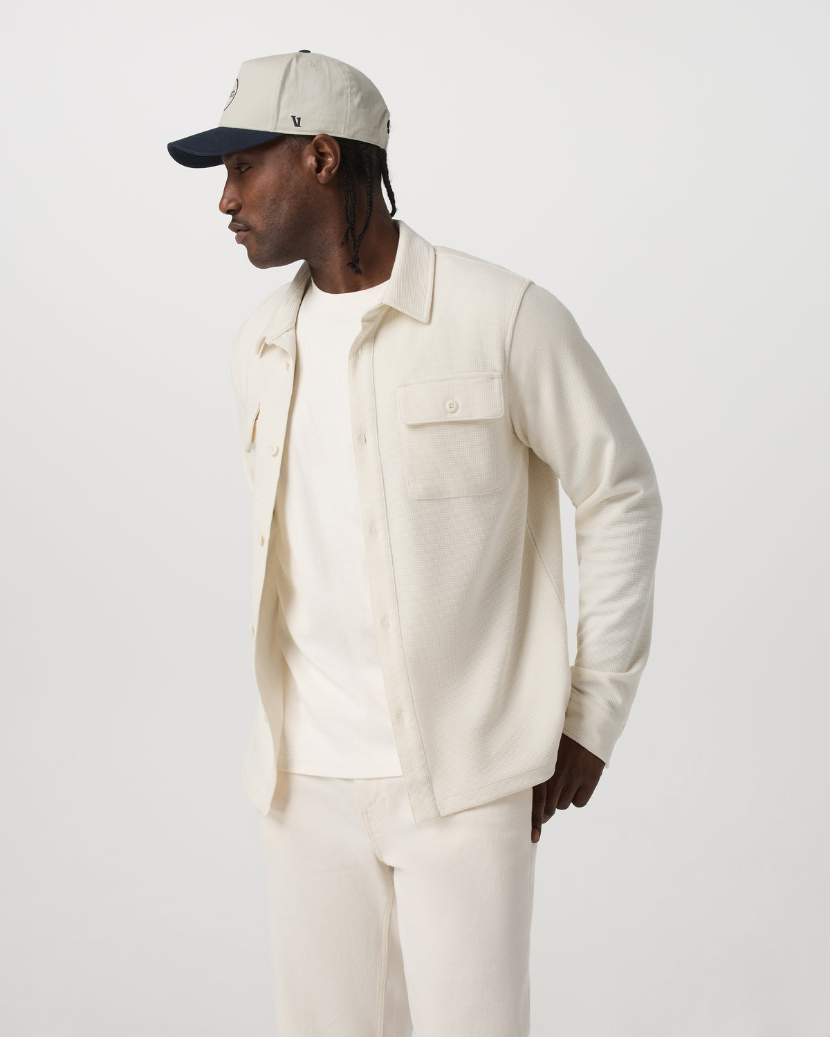 Waffle Shirt Jacket Versatile Men's Natural Shirt Jacket | Vuori sale - US 2496