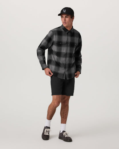 Range Shirt Jacket 2.0 Men's Dark Pewter Plaid Jacket | Vuori online - US 7947
