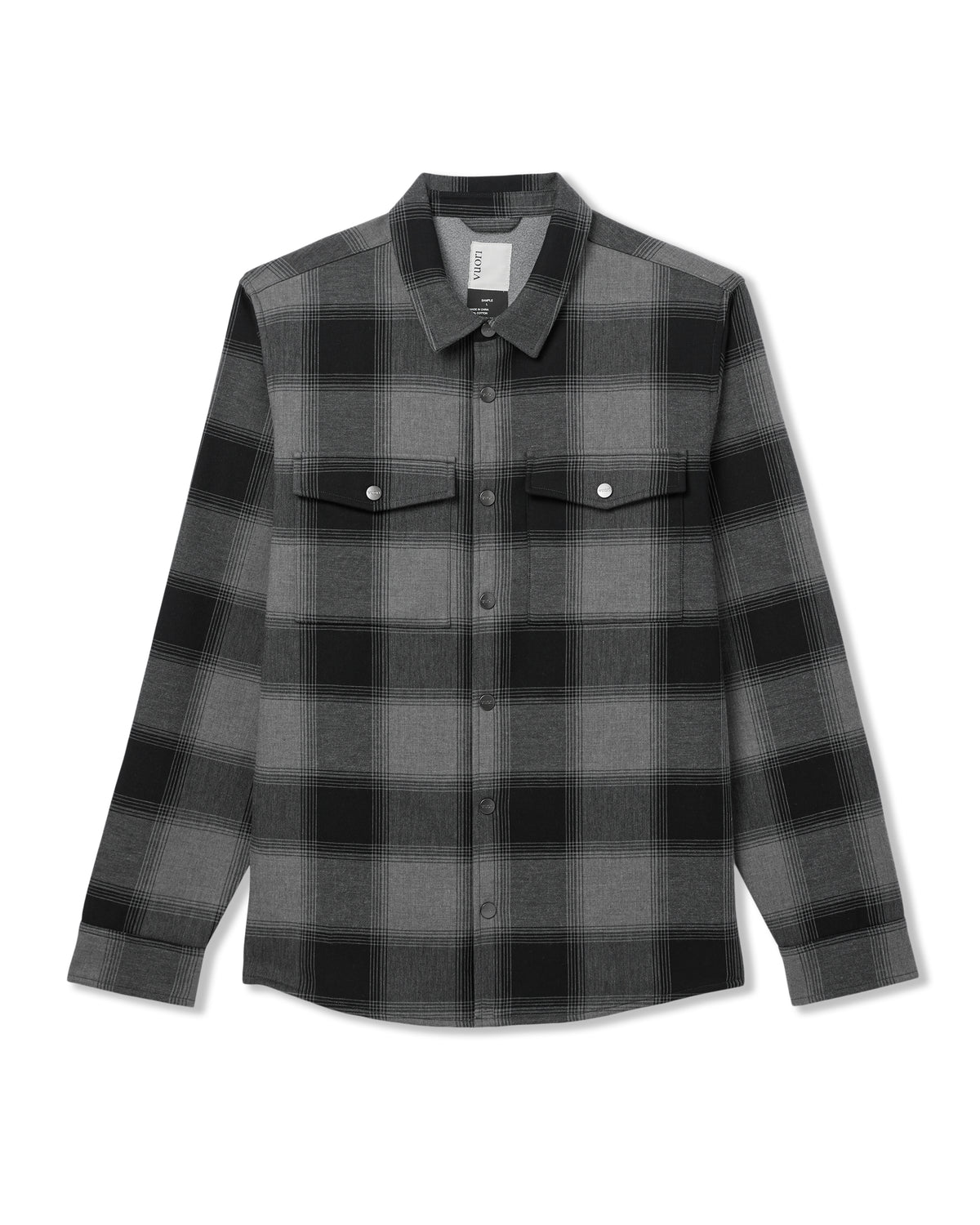 Range Shirt Jacket 2.0 Men's Dark Pewter Plaid Jacket | Vuori online - US 7947