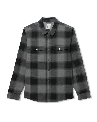 Range Shirt Jacket 2.0 Men's Dark Pewter Plaid Jacket | Vuori online - US 7947