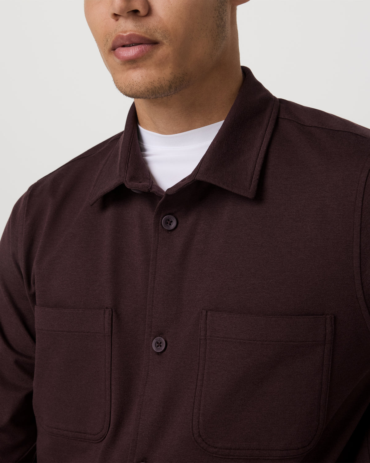 Coronado Shirt Jacket Men's Mahogany Heather Jacket | Vuori outlet - US 1750