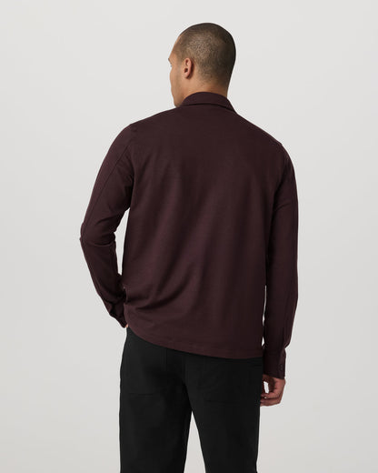 Coronado Shirt Jacket Men's Mahogany Heather Jacket | Vuori outlet - US 1750