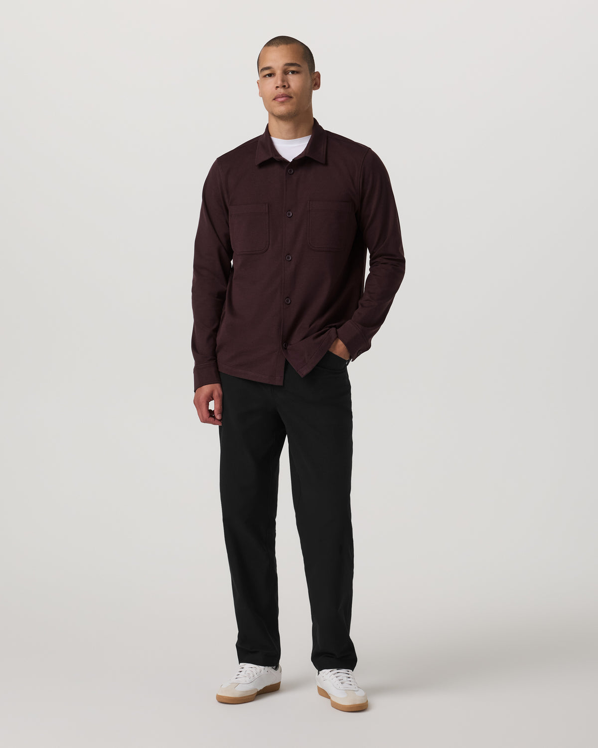 Coronado Shirt Jacket Men's Mahogany Heather Jacket | Vuori outlet - US 1750