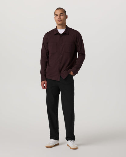 Coronado Shirt Jacket Men's Mahogany Heather Jacket | Vuori outlet - US 1750