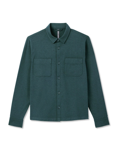 Coronado Shirt Jacket Men's Deep Sea Heather Jacket | Vuori sale - US 7382