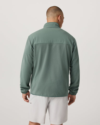 Aspen 1/2 Snap Men's Fleece Mock-Neck Pullover: Marsh | Vuori onsale - US 6666
