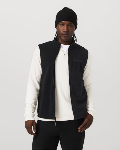 Aspen Vest Men's Black Zip-Up Fleece Vest | Vuori for sale - US 4172
