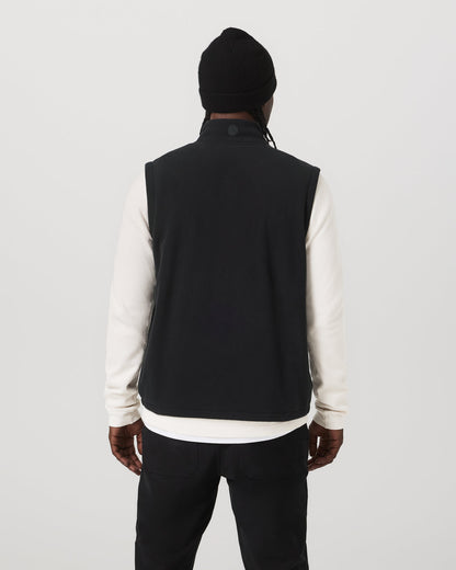 Aspen Vest Men's Black Zip-Up Fleece Vest | Vuori for sale - US 4172