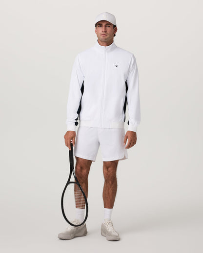 Fleet Jacket Men's White Color Block Jacket | Vuori sale - US 6957