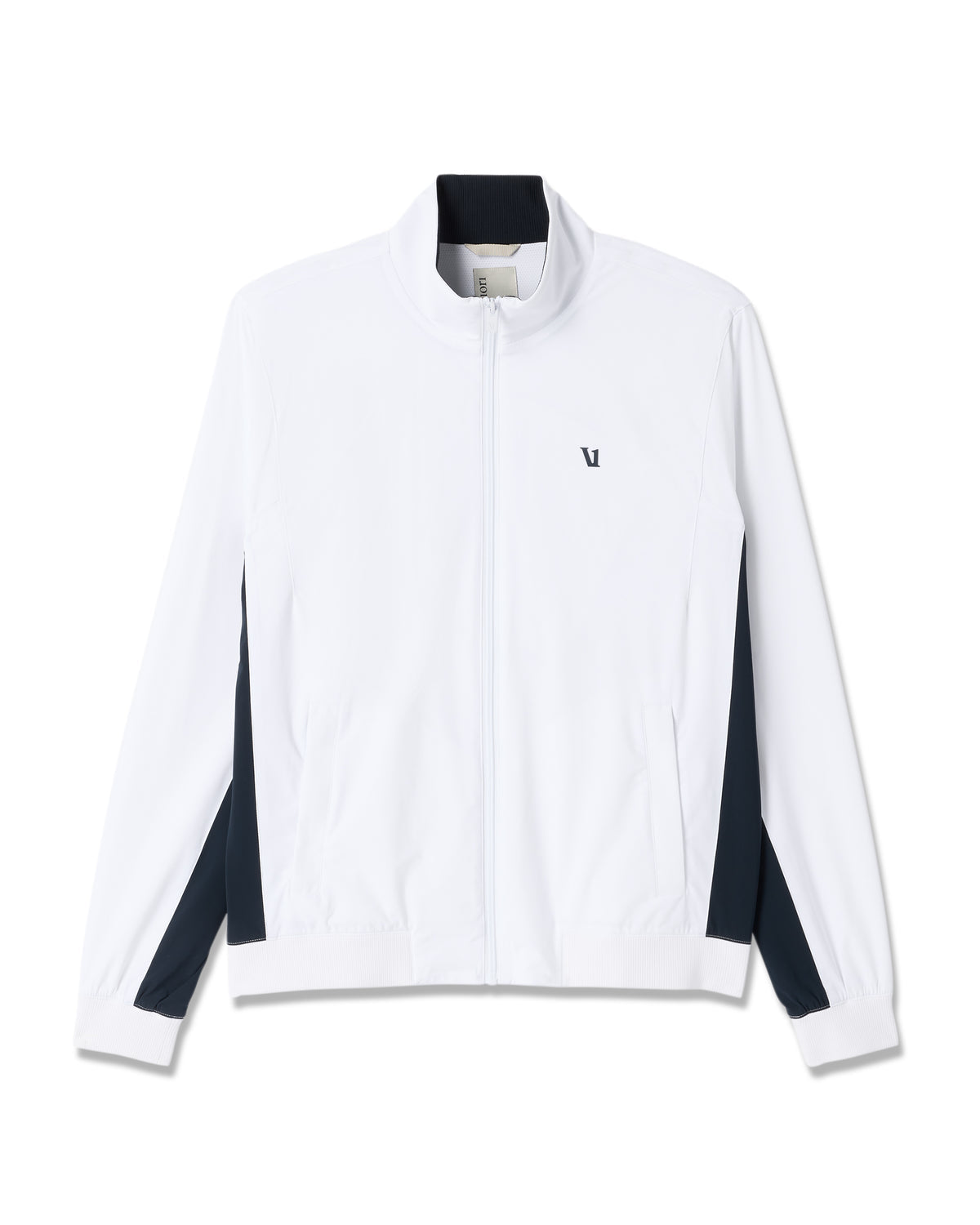Fleet Jacket Men's White Color Block Jacket | Vuori sale - US 6957